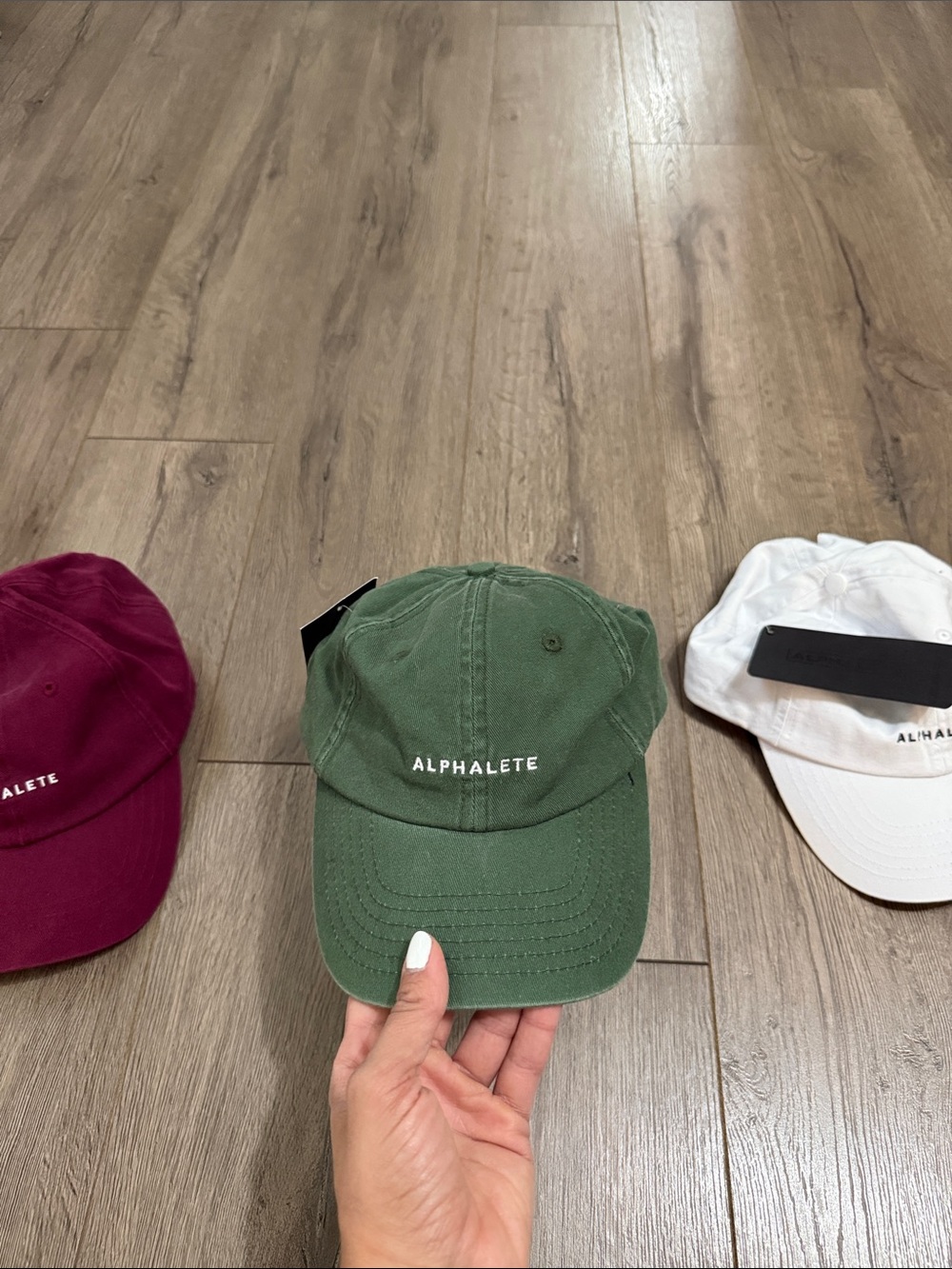 Alphalete green hat NWT
